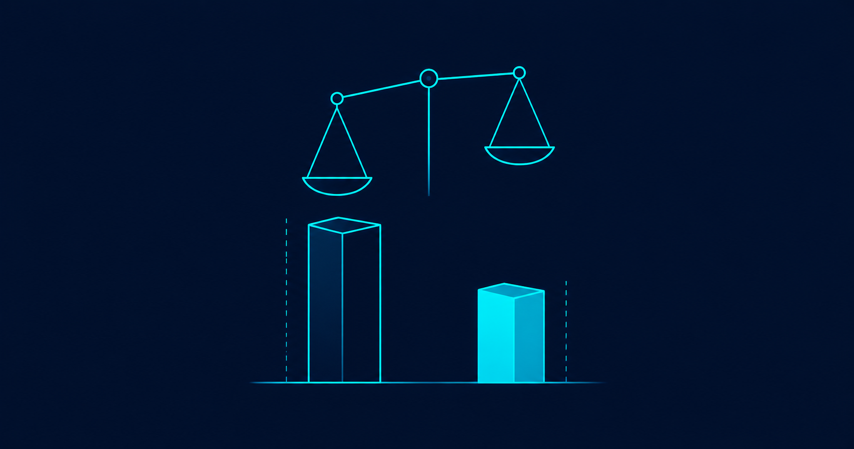 Managed Linux vs in-house sysadmin cost comparison India — bar chart with balance scale, AV Services