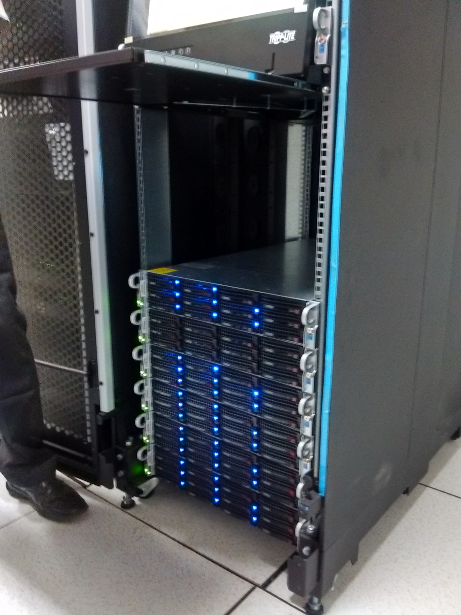 SGI Rackable C2112 server before repair, Chennai datacenter, February 2016
